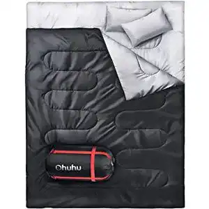 Doppelschlafsack ohuhu schlafsack outdoor sommer mit 2 kissen