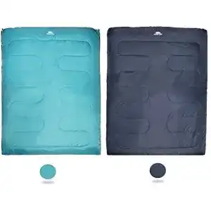 Doppelschlafsack trespass catnap jade 2 personen drei jahreszeiten