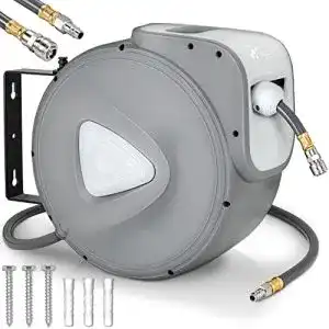 Druckluftschlauch aufroller tresko 20m druckluftschlauch aufroller