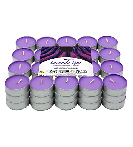 Duft-Teelichter H HANSEL HOME 60 Teelichter Lavendel Duft