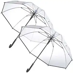 Durchsichtiger regenschirm carlo milano schirm 2er set