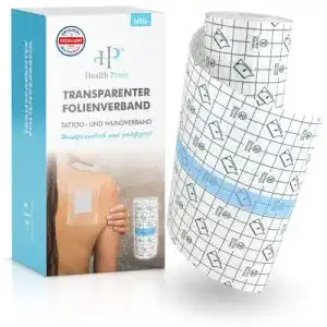 Duschpflaster health press transparenter folienverband rolle