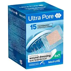 Duschpflaster medrull ultra pore steril transparent wasserdicht