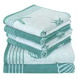 Dyckhoff handtuecher dyckhoff 6 tlg frottier handtuecher set seashell