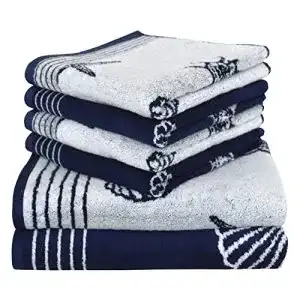 Dyckhoff handtuecher dyckhoff seashell frottier set baumwolle navy