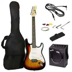 E gitarre rockjam full size electric guitar kit with 10 watt guitar