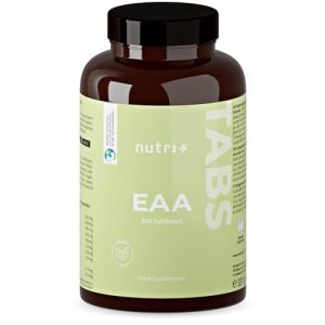 EAA-Kapseln Nutri + EAA Tabletten hochdosiert + vegan, 300 Tabs