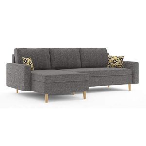 Ecksofa Sofini Etna mit Schlaffunktion, Eckcouch