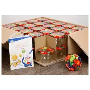 Einmachglaeser mambocat 40er set sturzglaeser 230 ml obst dekor