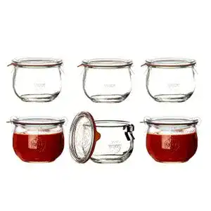 Einmachglaeser weck luftdicht clip close versiegelt tulip 580 ml