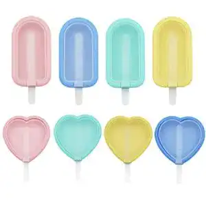 Eisform fanxiya 8er pack mini silikon eis am stiel formen