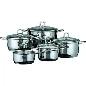 Elo toepfe elo kochtopf rubin set rubin 5 teilig edelstahl 18 10