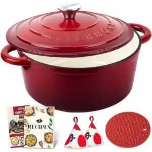 Emaille topf overmont schmortopf gusseisen topf 26cm
