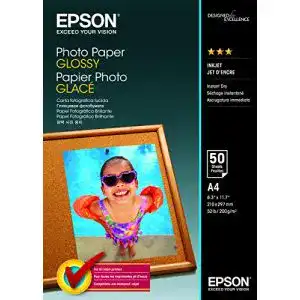 Epson fotopapier epson foto papier glaenzend a4 50 blatt 1er pack
