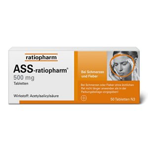 Erkältung-Tabletten Ratiopharm ASS-® 500 mg Tabletten - erkaeltung tabletten ratiopharm ass 500 mg tabletten