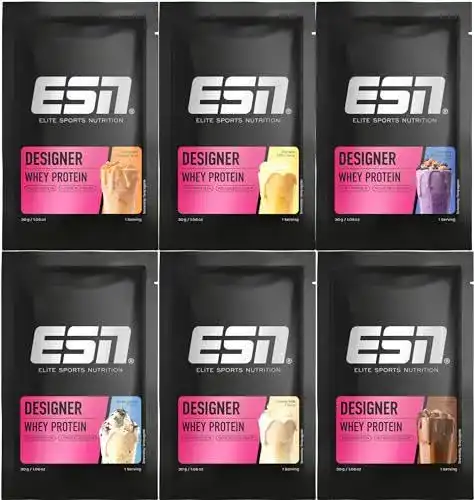 ESN Designer Whey Protein Pulver Proben, 6 x 30 g