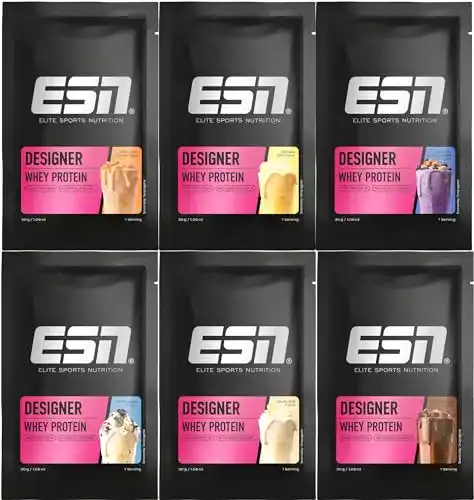 ESN Designer Whey Protein Pulver Proben, 6 x 30 g