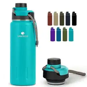 Fahrrad trinkflasche edelstahl santeco trinkflasche edelstahl