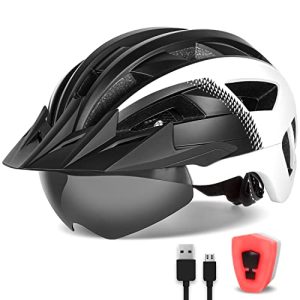 Casco de bicicleta para hombre con visera FUNWICT casco de bicicleta con visera