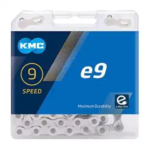 Fahrradketten kmc unisex adult fahrradkette e9 silver 9 fach