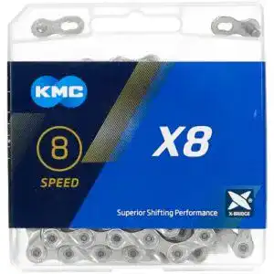 Fahrradketten kmc unisex erwachsene x8 silver 8 fach kette 1 2
