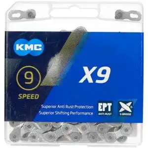 Fahrradketten kmc unisex erwachsene x9 ept 9 fach kette 1 2