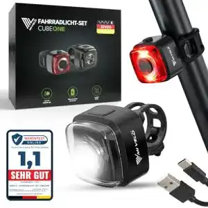 Fahrradlampe batterie mivelo cube one fahrradlicht set stvzo