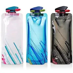 Faltbare trinkflasche maxin faltbarer wasser flaschen satz von 3
