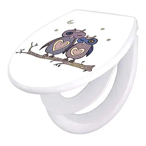 Familien WC-Sitz banjado mit Absenkautomatik und Kindersitz 44x37cm