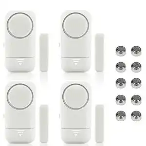 Fensteralarm shackcom 4pcs tueralarm selbstklebend alarm