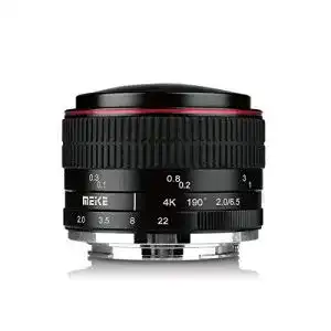 Fisheye objektiv meike mk 65 mm f 2 0 kreisfoermiges objektiv