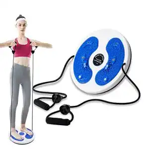 Fitness drehscheibe kikuo twist waist disc board mit kordelzug