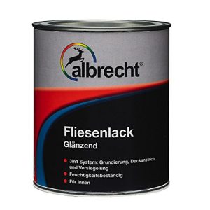 Fliesenlack Albrecht weiß glänzend 750ml - fliesenlack albrecht weiss glaenzend 750ml
