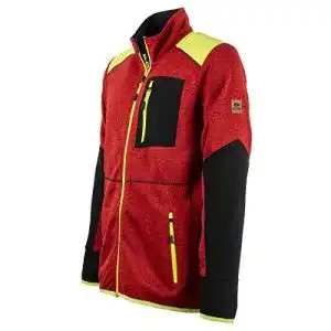 Forstjacke forsberg strickjacke forst strickfleece mit softshell