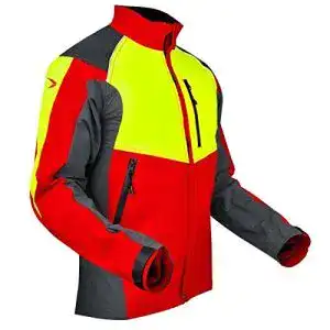 Forstjacke pfanner 105544 l ventilation groesse l in rot gelb grau