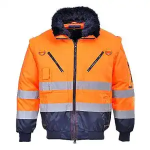 Forstjacke portwest hi vis warnschutz 3 in 1 pilotjacke
