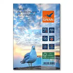 Fotopapier a4 blue swan 120g 200 blatt hochglanz wasserfest