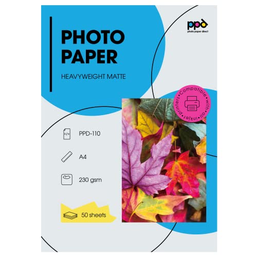 Fotopapier A4 PPD 50 x A4 Inkjet Premium Fotopapier 230g Matt