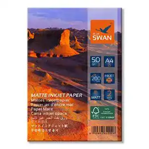 Fotopapier matt blue swan 100 blatt a4 matt beidseitig