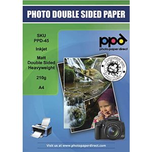 Fotopapier matt PPD 50 x A4 Inkjet Fotopapier 210g Beidseitig - fotopapier matt ppd 50 x a4 inkjet fotopapier 210g beidseitig