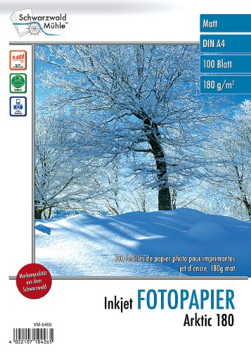 Fotopapier matt Schwarzwald Mühle Druckerpapier: 100 Blatt - fotopapier matt schwarzwald muehle druckerpapier 100 blatt