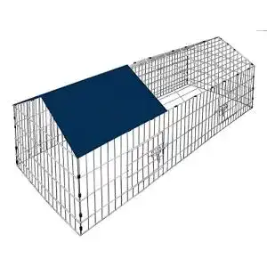 Freilaufgehege cadoca 180x75x75cm sonnenschutz auslauf 1