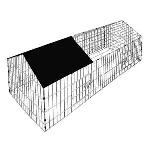 Freilaufgehege cadoca 180x75x75cm sonnenschutz auslauf