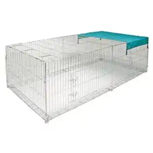 Freilaufgehege kerbl pet kerbl mit ausbruchsperre und tueren