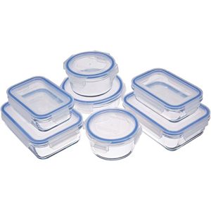 Frischhaltedosen aus Glas Amazon Basics, für Lebensmittel