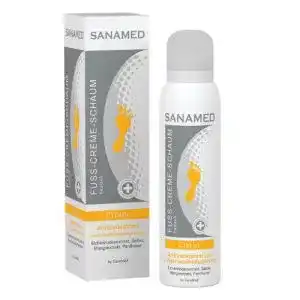 Fussdeo sanamed fuss creme schaum citrin bei schweissfuss
