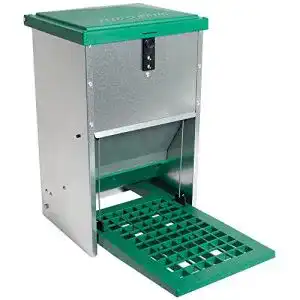 Futterautomat huehner rentacoop olba automatische pedal feeder