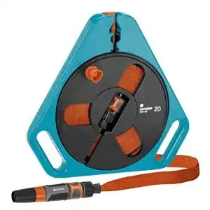 Gardena schlauchbox gardena classic roll fix flachschlauch 20