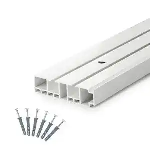 Gardinenschiene dq pp 150cm pvc 2 laeufig weiss