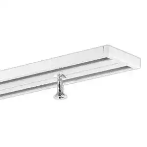 Gardinenschiene gardineum 180 m vorhangschiene aluminium weiss